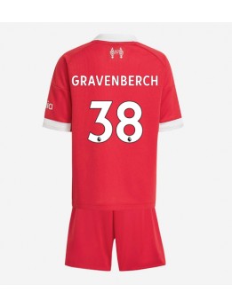 Billige Liverpool Ryan Gravenberch #38 Hjemmedraktsett Barn 2025-26 Kortermet (+ Korte bukser)